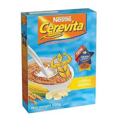 Nestle Cerevita Corn & Banana 500G Cereals