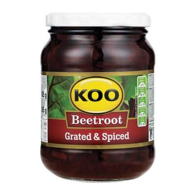 Koo Beetroot Grated & Spiced 405G Tinned