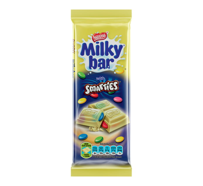Nestle Milky Bar with Smarties 80G