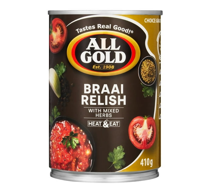 All Gold Braai Relish Tomato and Onion 410G