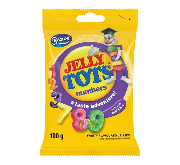 Beacon Jelly Tots Lick n Learn Number 100G