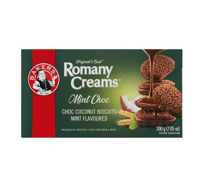 Bakers Romany Creams Mint Chocolate 200G