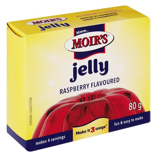 Moir's Jelly Raspberry 80G