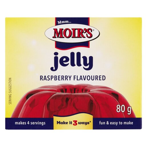 Moir's Jelly Raspberry 80G