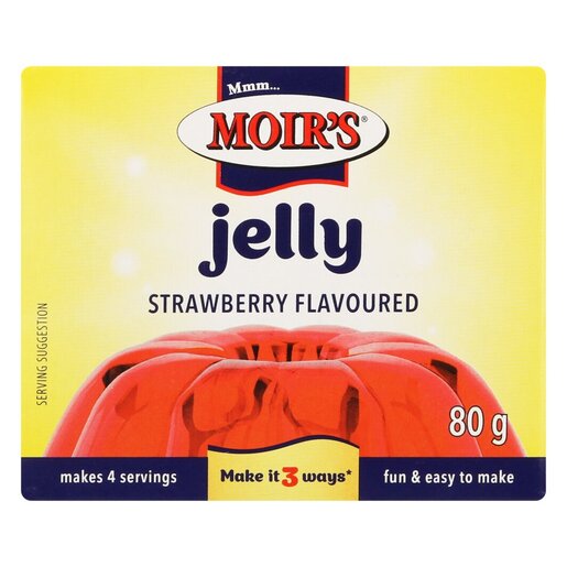 Moir's Jelly Strawberry 80G