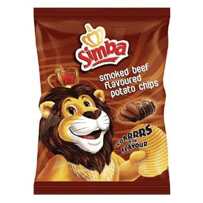 Simba Chips Smoked Beef 125G