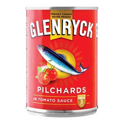 Glenryck Pilchards In Tomato Sauce 400G Tinned