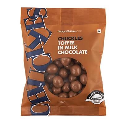 Woolworths Chuckles Toffee 125G Sweets And Chocolates