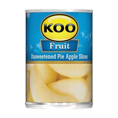 Koo Unsweetended Pie Apple Slices 385G Sweet Tinned Goods