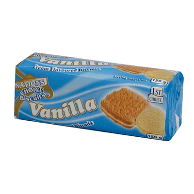 Nations Choice Vanilla Creams 140G Biscuits