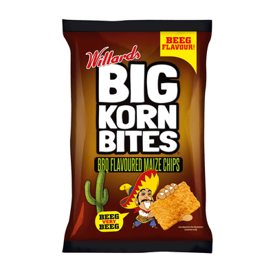 Big Korn Bites BBQ Maize Chips 120G