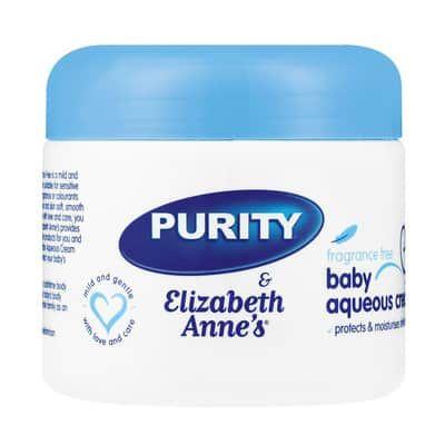 Purity & Elizabeth Annes Fragrance Free Baby Aqueous Cream 350G