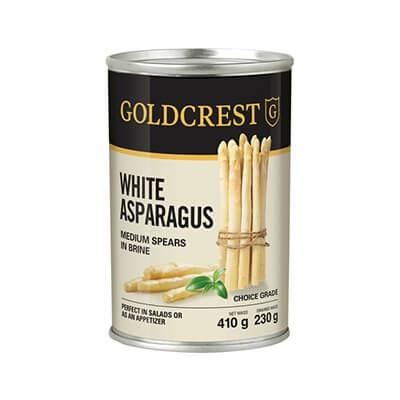 Goldcrest Asparagus Medium Spears 410G Tinned