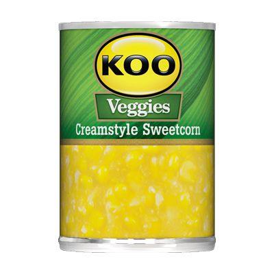 Koo Veggies Sweetcorn Creamstyle 415G Tinned