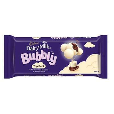 Cadbury Slab Bubbly Top Deck 150G Sweets And Chocolates