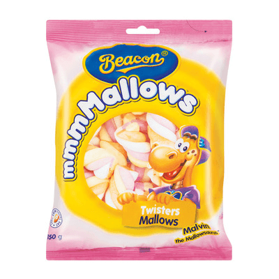 Beacon Marshmallows Twisters 150G Sweets And Chocolates