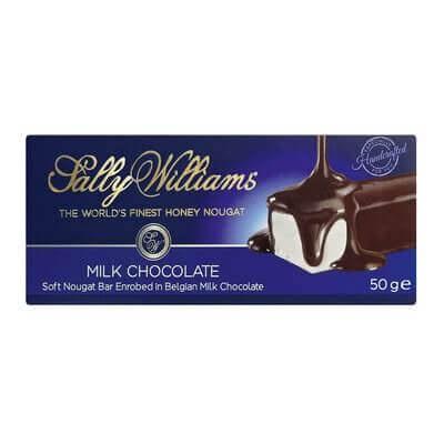 Sally Williams Milk Chocolate Coated Nougat 50G Sweets And Chocolates