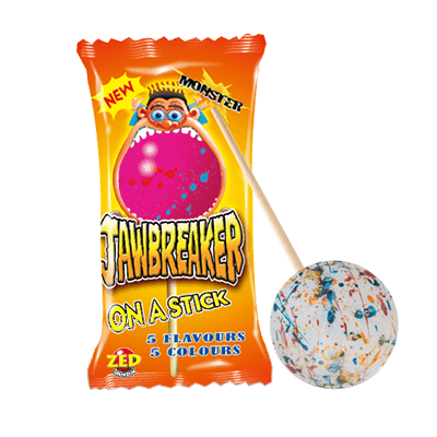 Zed Jawbreaker On A Stick 60G Sweets And Chocolates