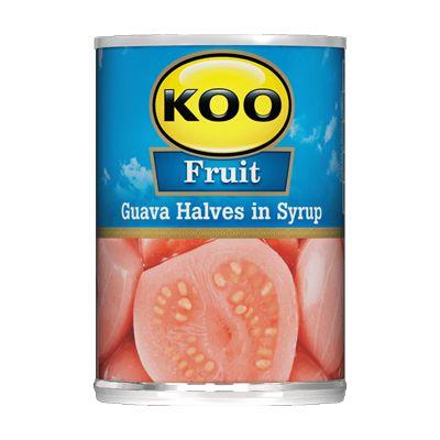 Koo Fruit Guava Halves In Syrup 410G Sweet Tinned Goods
