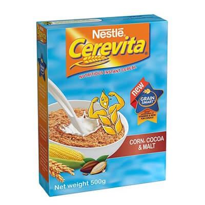 Nestle Cerevita Corn & Choco-Malt 500G Cereals