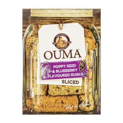 Ouma Rusks Sliced Poppy Seed & Blueberry 450G [Discontinued]