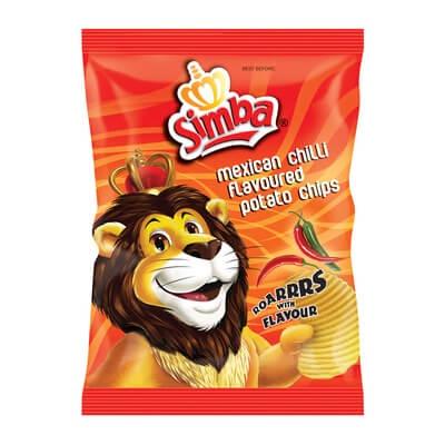 Simba Chips Mexican Chilli 125G
