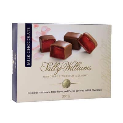 Sally Williams Turkish Delight Coated In Milk Chocolate 300G Sweets And Chocolates