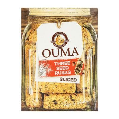Ouma Rusks Sliced Three Seed 450G