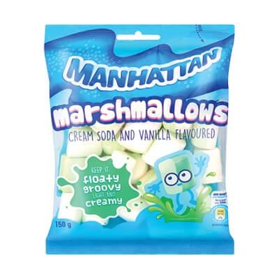 Manhattan Marshmallows Cream Soda & Vanilla 150G Sweets And Chocolates