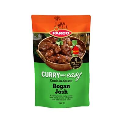 Pakco Curry Made Easy Cook In Sauce Rogan Josh 400G Sauces