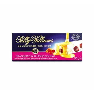 Sally Williams Nougat Cranberry And Almond 50G Sweets Chocolates