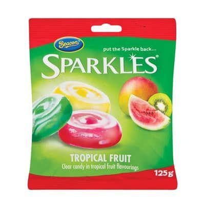 Beacon Sparkles Tropical Fruit 125G Sweets And Chocolates