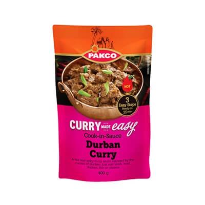 Pakco Curry Made Easy Cook In Sauce Mild Durban 400G Sauces