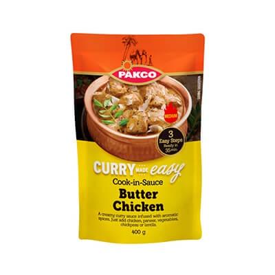 Pakco Curry Made Easy Cook In Sauce Butter Chicken 400G Sauces