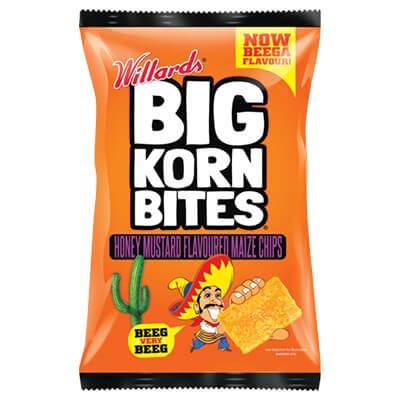 Big Korn Bites Honey Mustard Maize Chips 120G