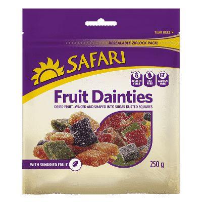 Safari Dainty Cubes 250G Dried Fruit