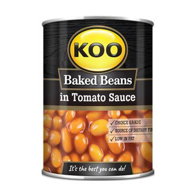 Koo Baked Beans In Tomato Sauce 410G Tinned