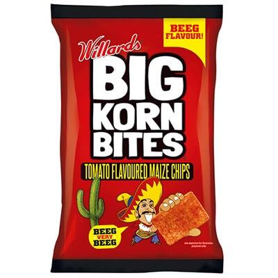 Big Korn Bites Tomato Maize Chips 120G