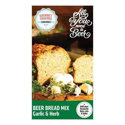 Gourmet Cravings Beer Bread Mix Garlic & Herb 450G Baking