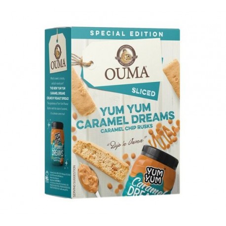 Ouma Rusks Sliced Yum Yum Caramel Dreams 450G
