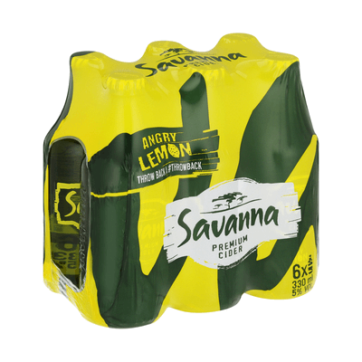 Savanna Angry Lemon 6x330ML