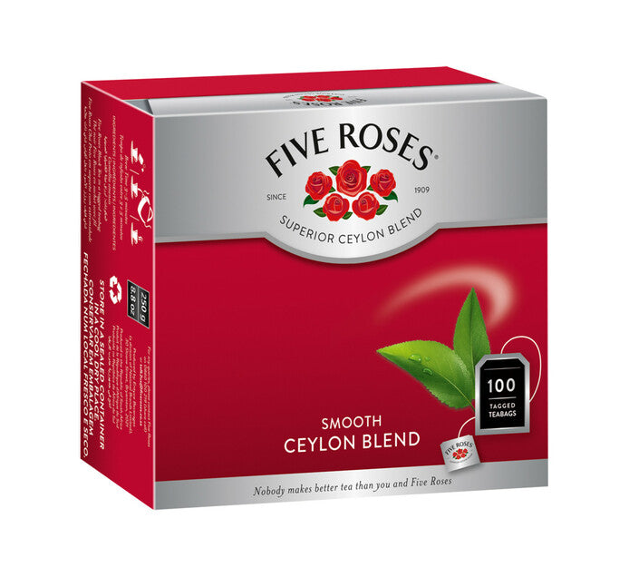 Five Roses Tea Tagged 100 Bags