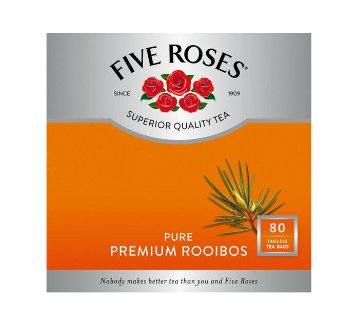 Five Roses Rooibos Tea Tagless 80 Bags